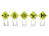 O RTR Railroad Signs 5pk