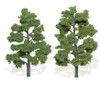 Ready-Made &quot;Realistic Trees&quot; - Deciduous - 6 to 7&quot;  15.2 to 17.8cm pkg(2) -- Light Green