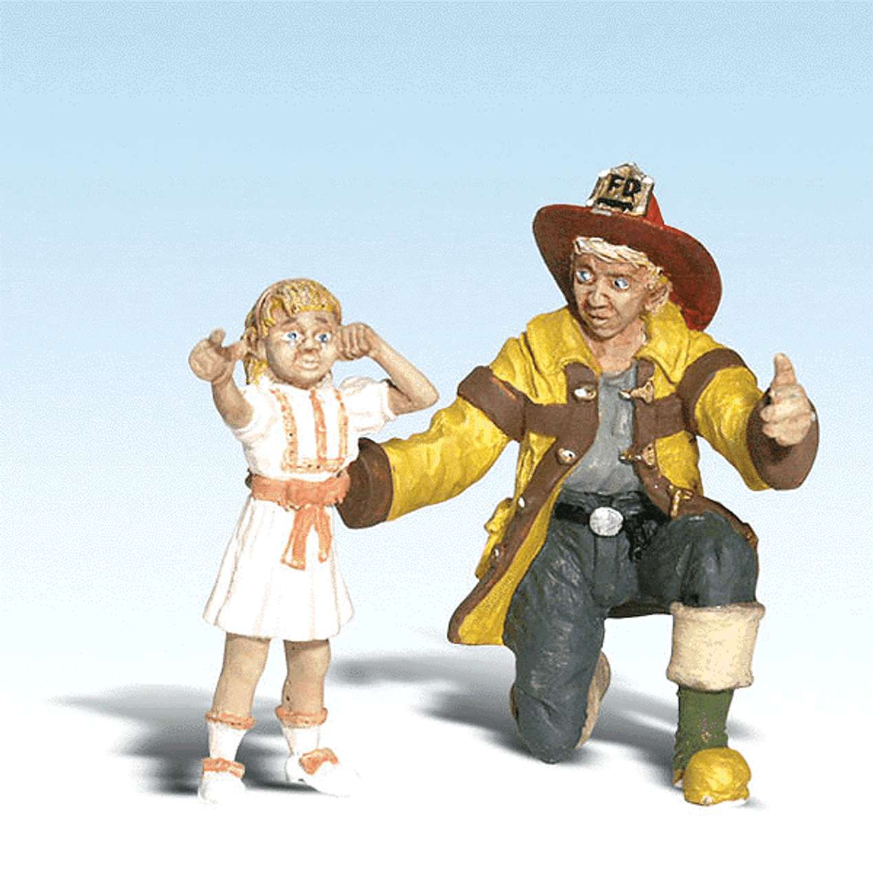 Scenic Accents(R) Figures -- Fireman Bill & Betsy