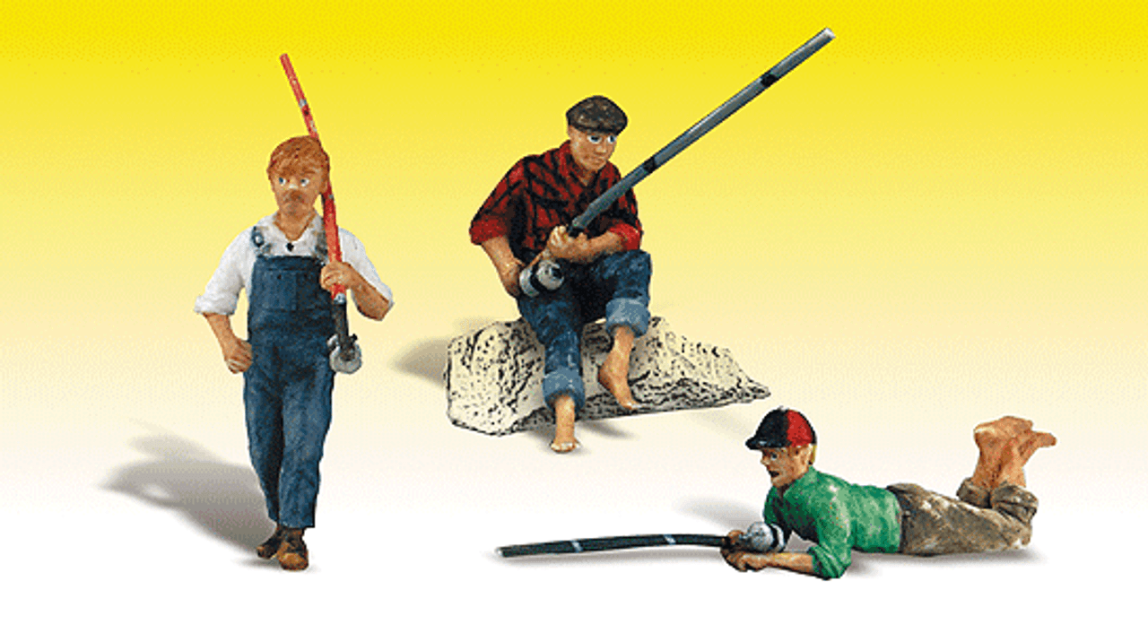 Scenic Accents(R) Figures -- Fishing Buddies pkg(3)
