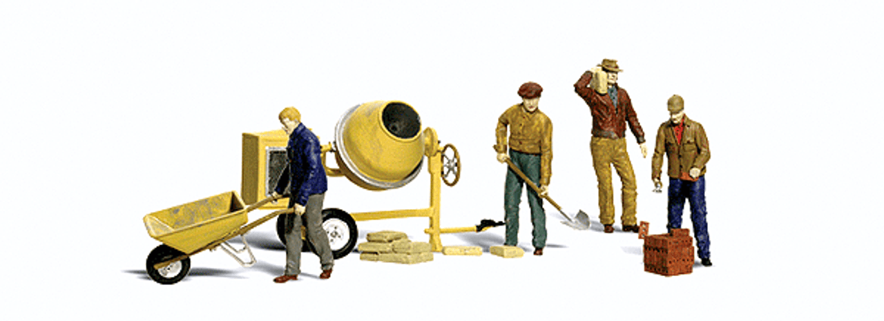 Scenic Accents(R) Figures -- Masonry Workers and Accessories pkg(11)