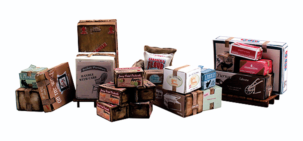 Miscellaneous Freight Crates & Palletized Boxes - Scenic Accents(R)