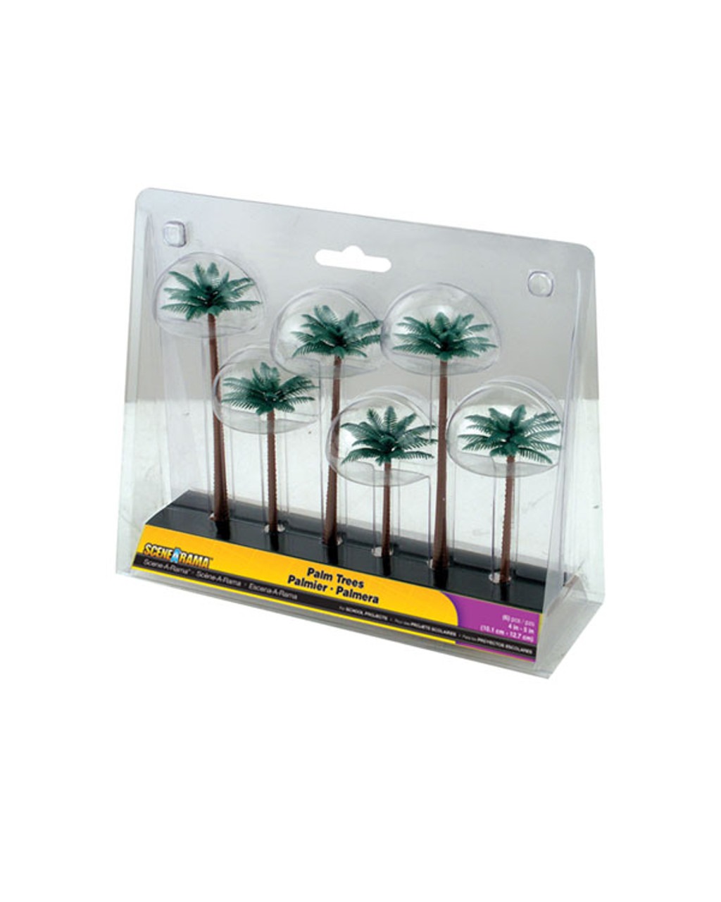 Scene-A-Rama(TM) Diorama Trees -- Palm Trees pkg(6) - 4 to 5&quot;  10.2 to 12.7cm