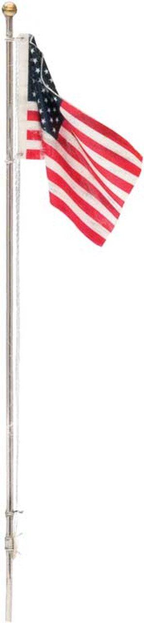 Flag Pole with U.S. Flag - Just Plug(TM) -- Medium - 4-1/8&quot;  10.4cm Tall