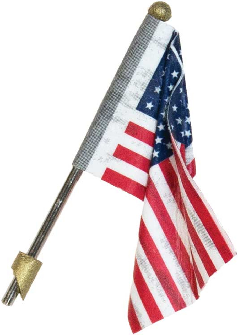 Wall-Mount U.S. Flag - Just Plug(TM) -- Medium 1-3/8&quot; 3.4cm