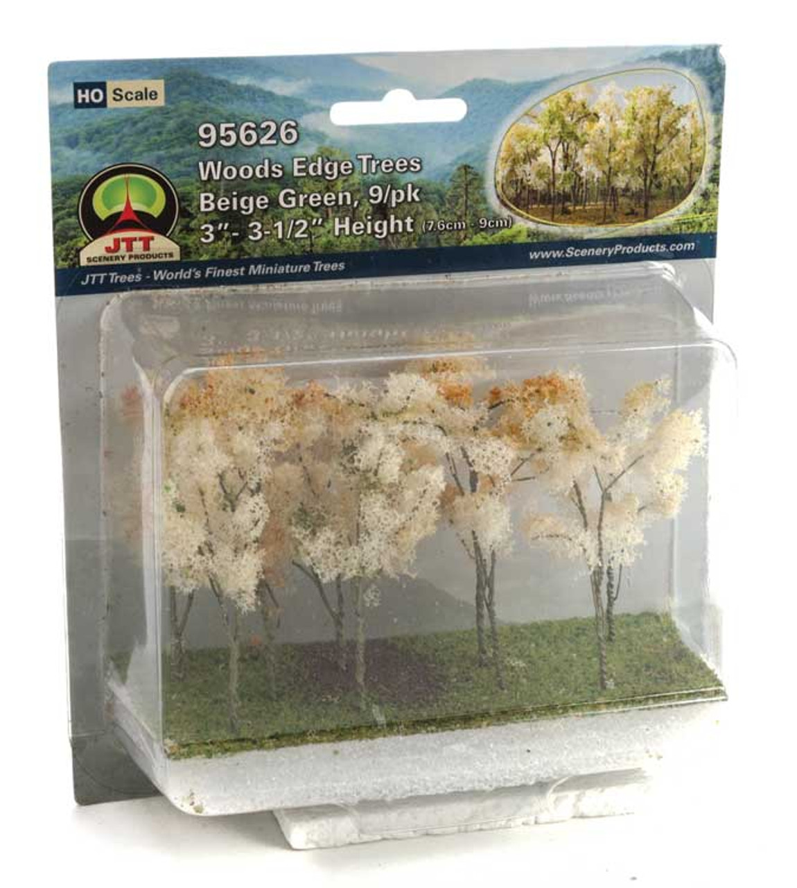 Woods Edge Trees -- Beige-Green 3 to 3-1/2&quot; pkg(9)