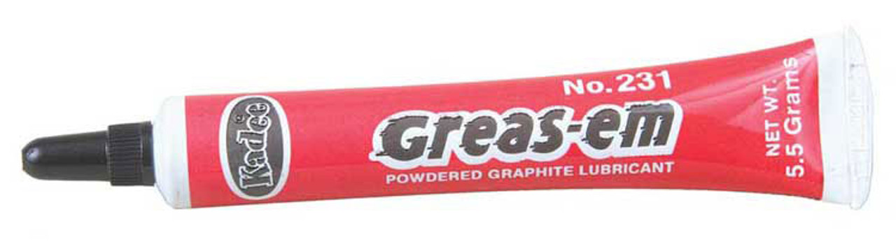 Greas-em Dry Graphite Lubricant -- 3/16oz  5.5g