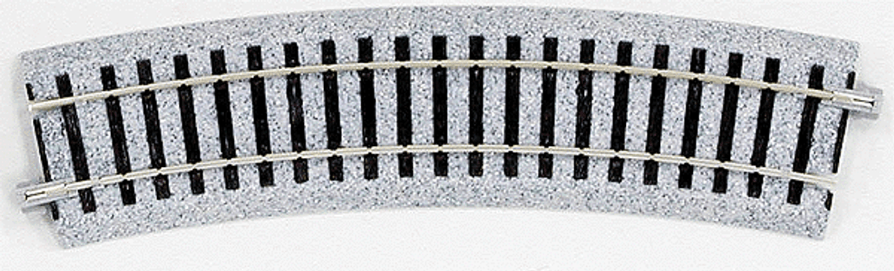 Curved Roadbed Track Section - Unitrack -- 222.5 Degree Sections, 16-7/8&quot;  430mm  Radius pkg(4)