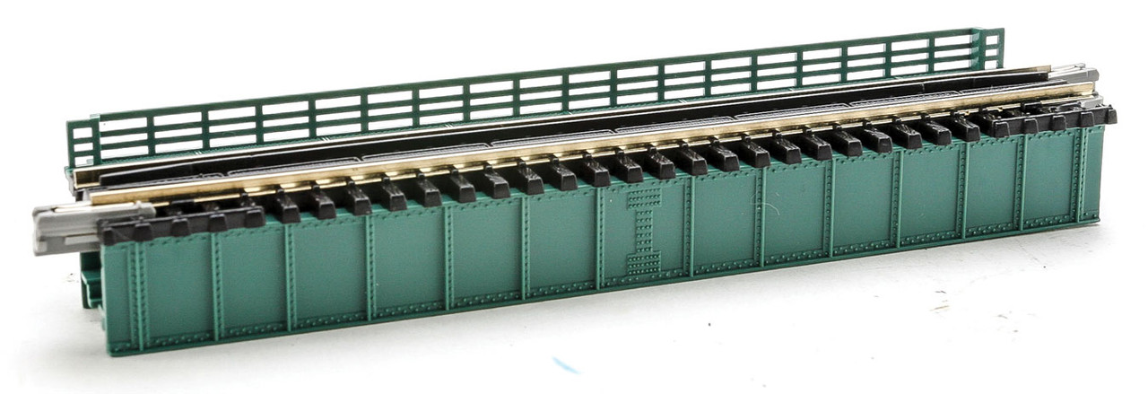Deck Girder Bridge -- 4-31/32&quot; 124mm Long (green)