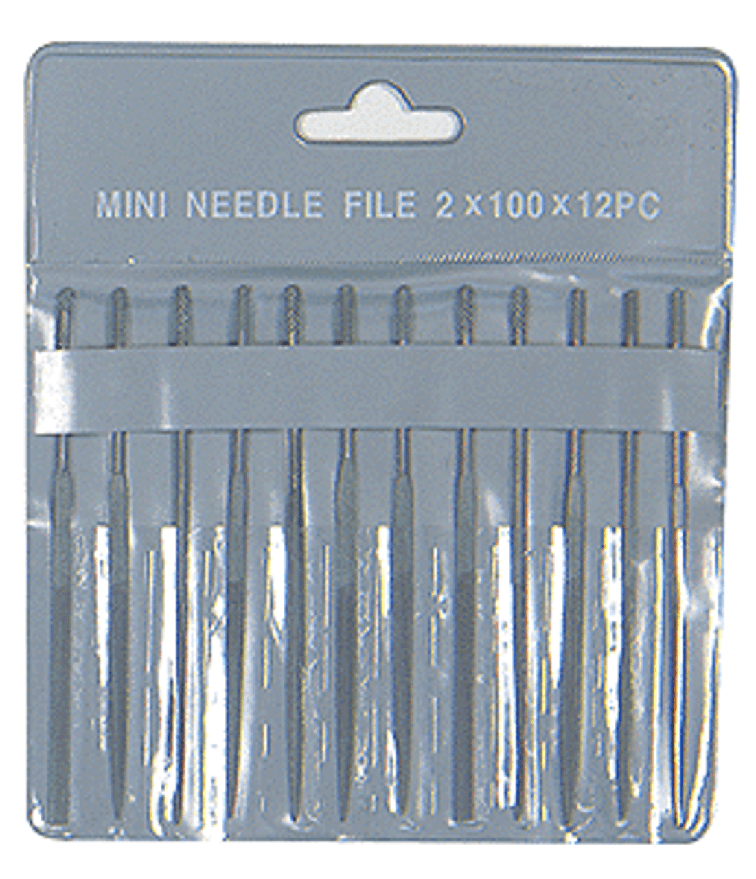 4&quot;, Cut #2 Needle Files -- 12 Mini Files, Pouch