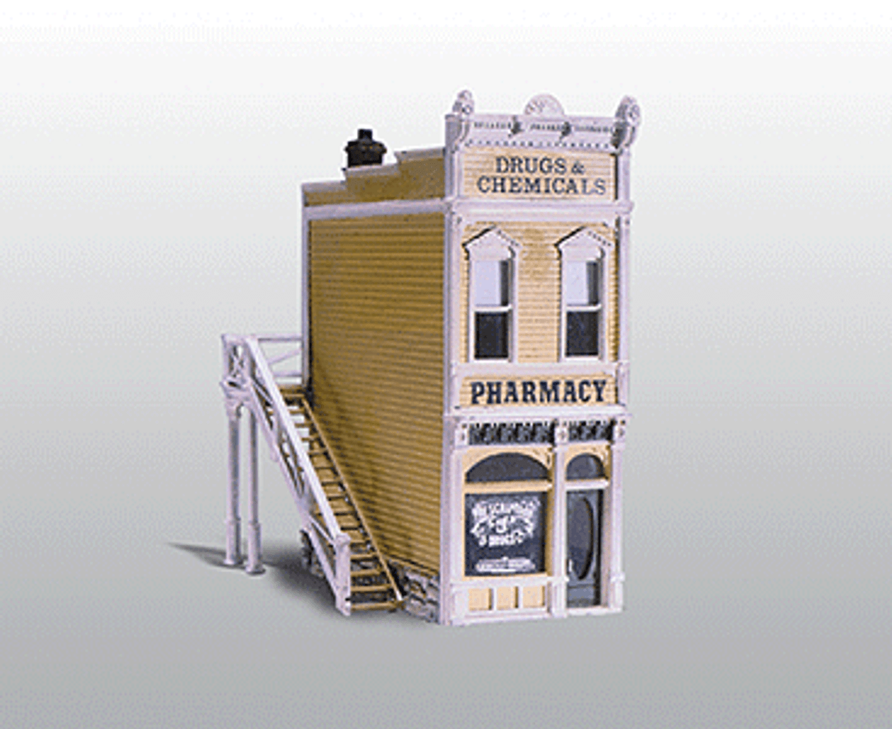 Scenic Details(R) -- Pharmacy - Kit (Unpainted Metal)  3-1/4 x 3-3/4&quot;  8.3 x 9.5cm