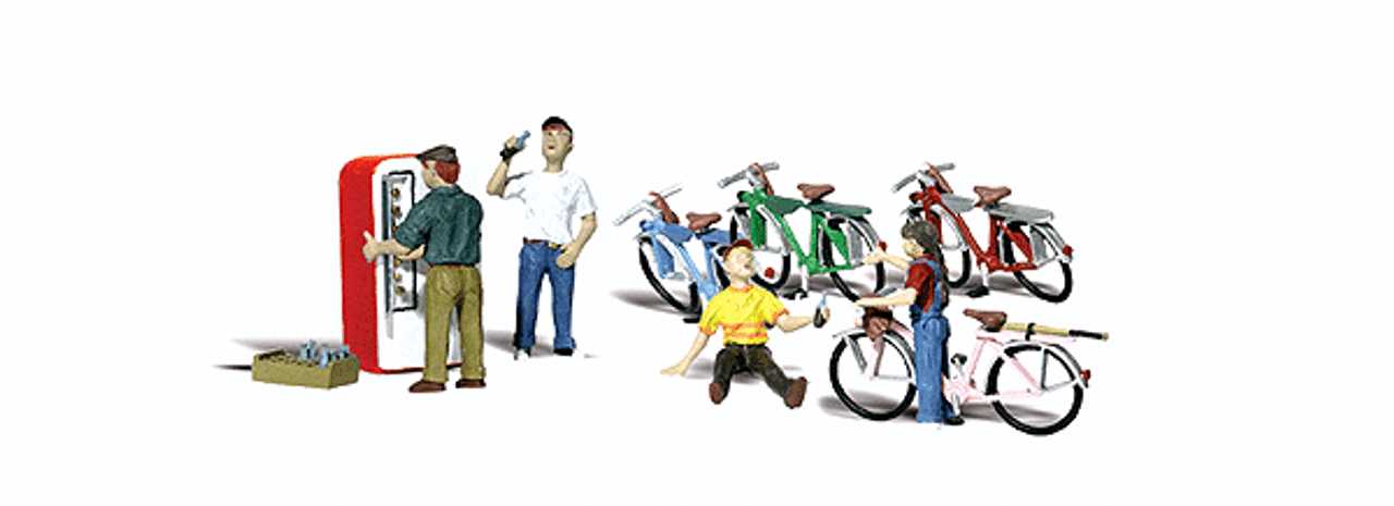 Scenic Accents(R) Figures -- Bicycle Buddies pkg(4)