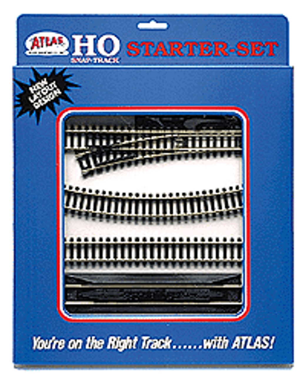 Snap Track Code 100 Starter Set -- Nickel-Silver Rail, Black Ties