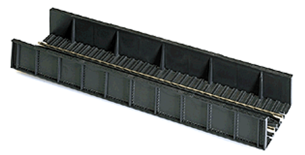 65' Through Plate-Girder Bridge - Assembled -- With Code 100 Nickel-Silver Rail  9 x 2-5/8&quot;  23 x 6.5cm