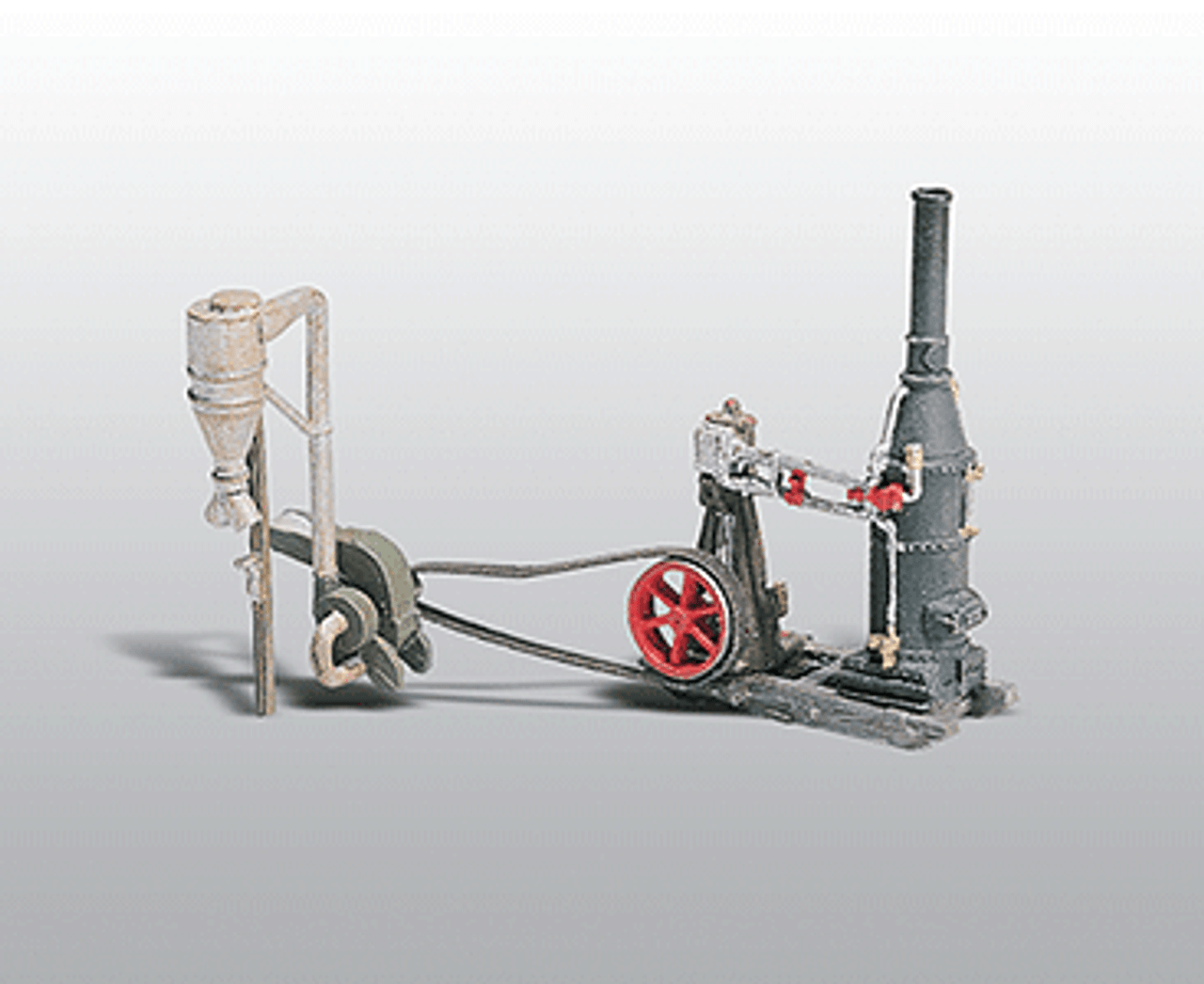 Farm Machinery (Unpainted Metal Castings) -- Steam Engine & Hammer Mill