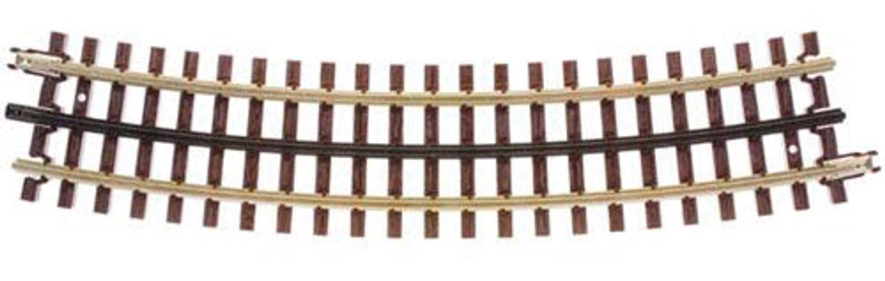 21st Century Track System(TM) Nickel Silver Rail w/Brown Ties - 3-Rail -- O54 Full Curved Section (16pcs./circle)