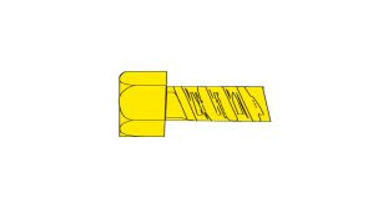 Hob-Bits(R) 00-90 Hex Head Screws - Brass, pkg(5) -- 1/2&quot; Long