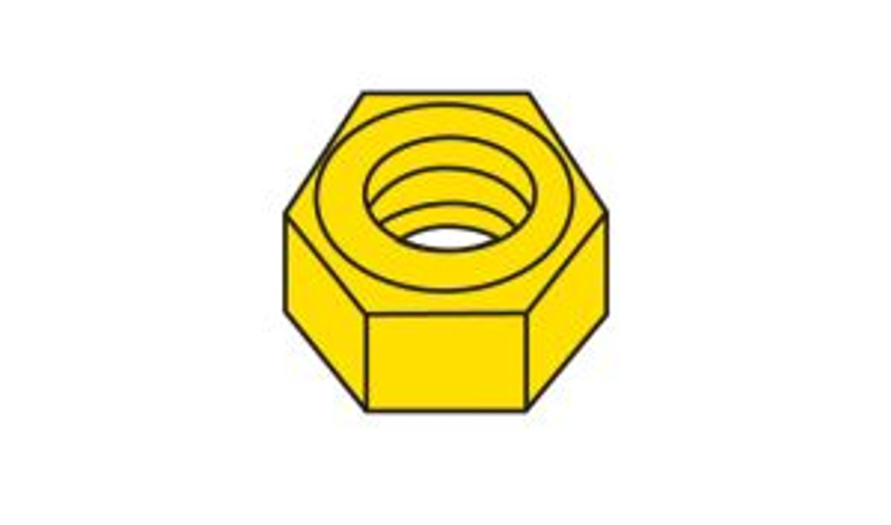 Hob-Bits(R) Brass Hex Nuts -- #0-80