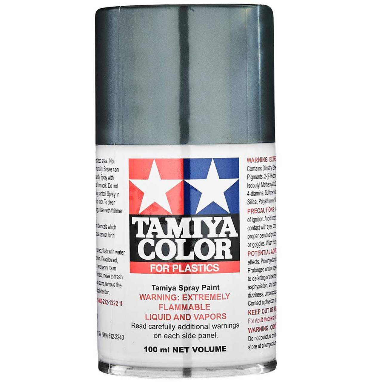 TS-100 Semi-Gloss Bright Gun Metal 100ml Spray Can