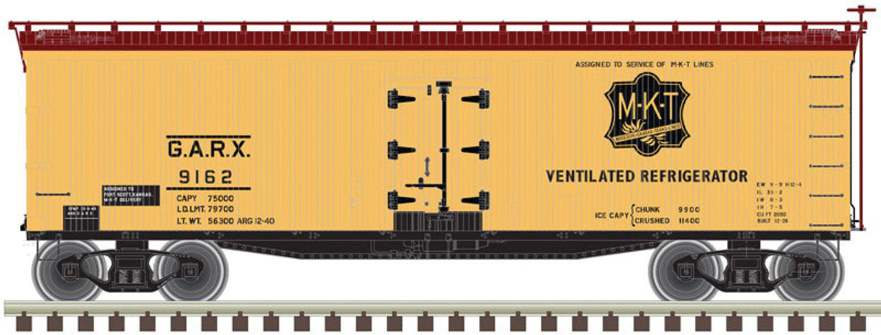 40 Wood Reefer 2 Rail Ready To Run Master R Missouri Kansas