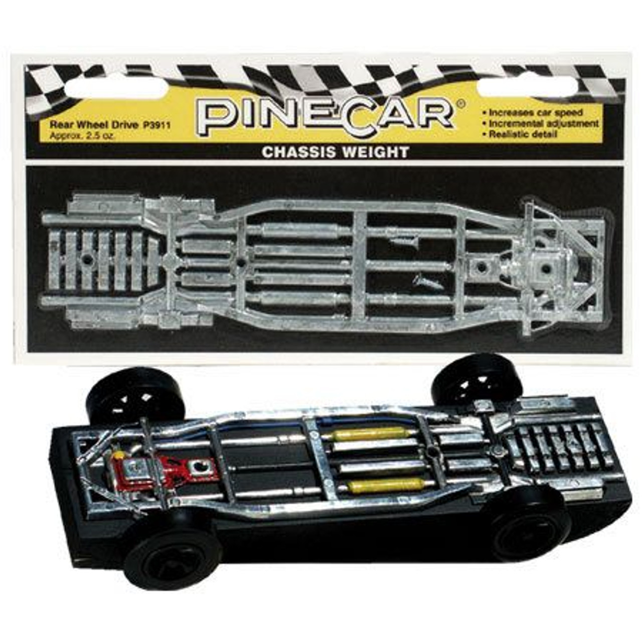 Chassis Weight, Rear Wheel Drive 2.5 oz