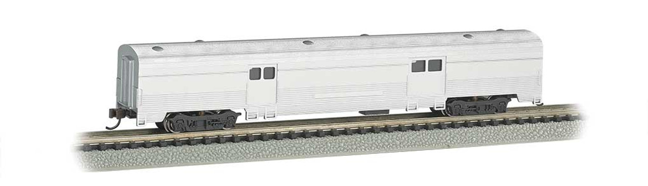 72' Fluted-Side Baggage Car - Ready to Run -- Painted, Unlettered (silver)