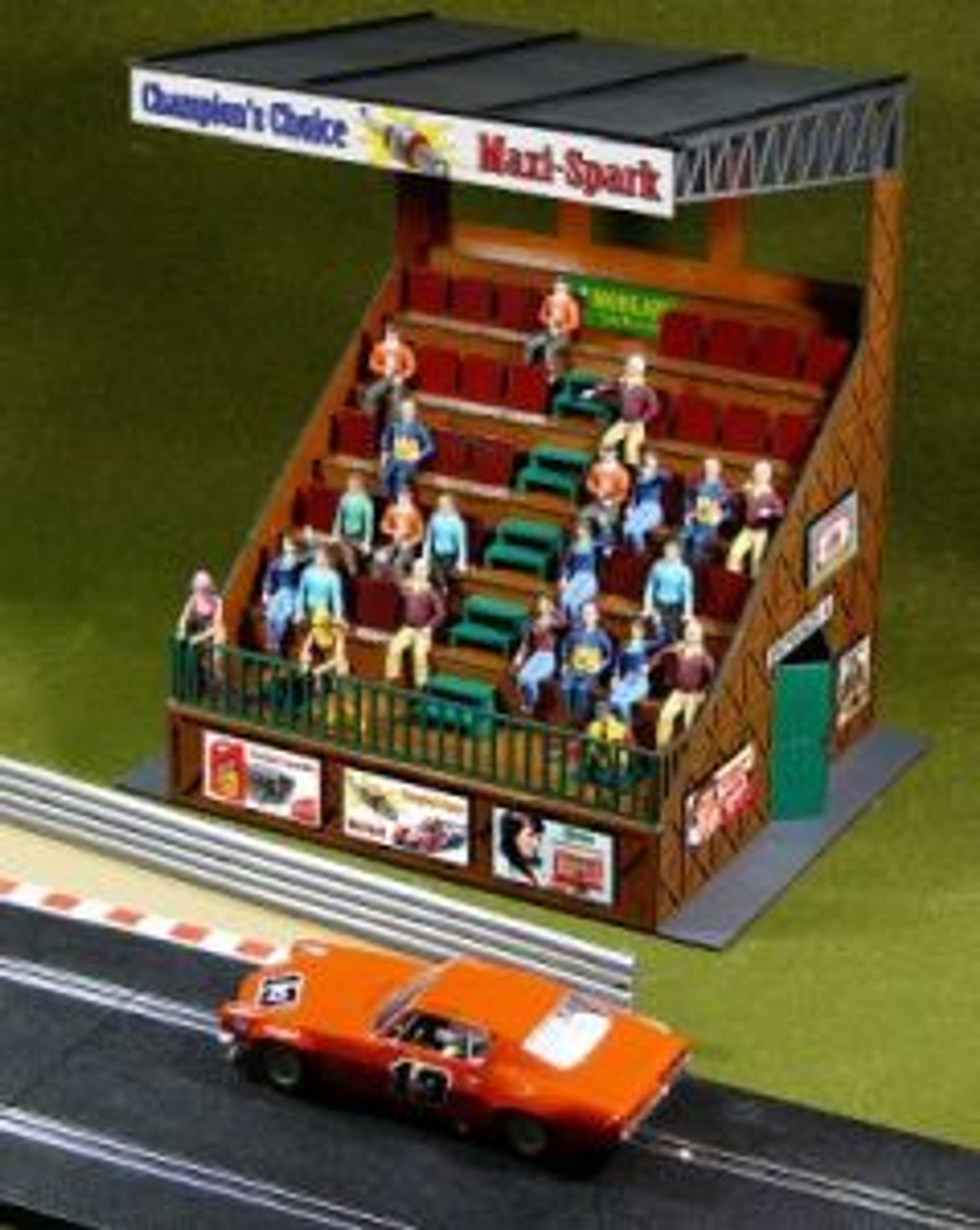 Slot Car Retro Grandstand Laser-Cut Kit