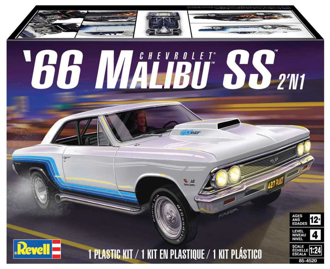 66 Chevy Malibu Ss 2n1 Skill 4 -- New in Stock