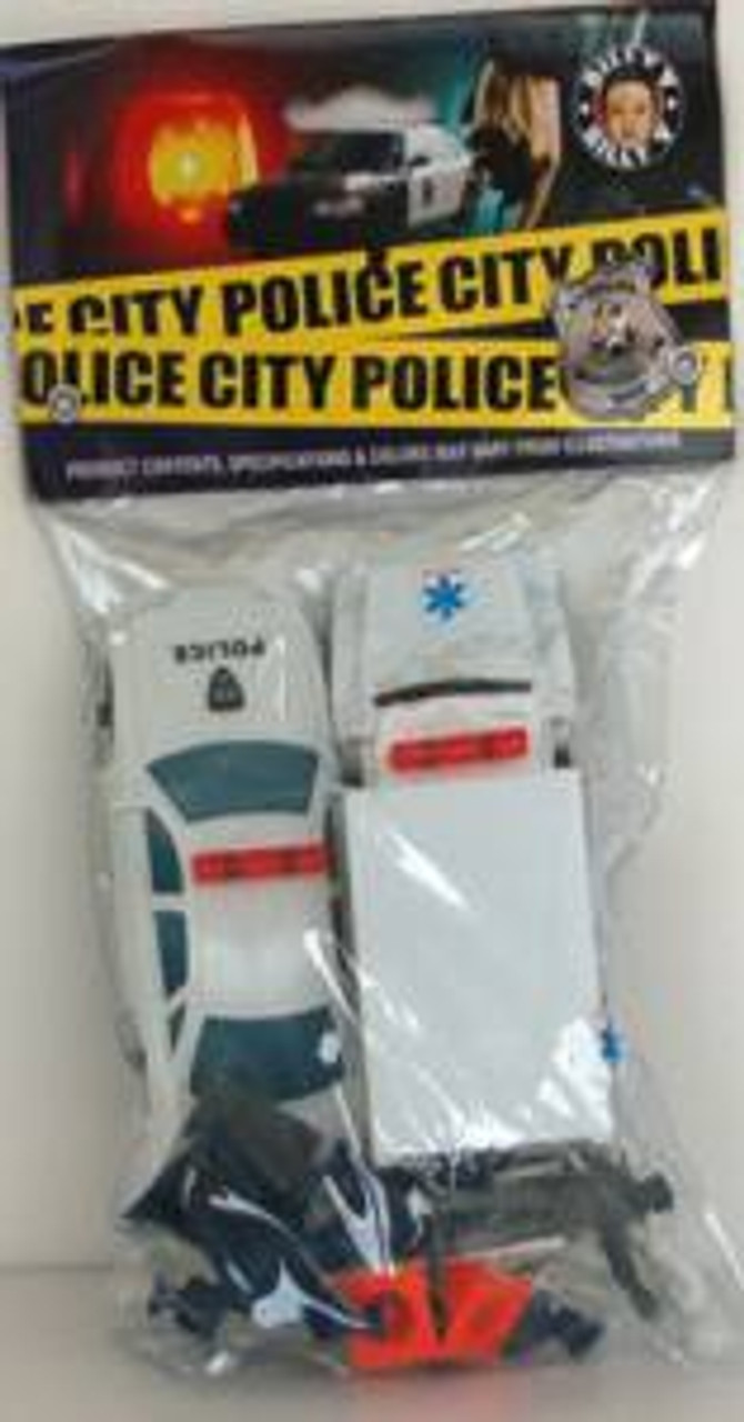 Police Action Set 16pc/approx 2 Diff. Assortments -- New in Stock