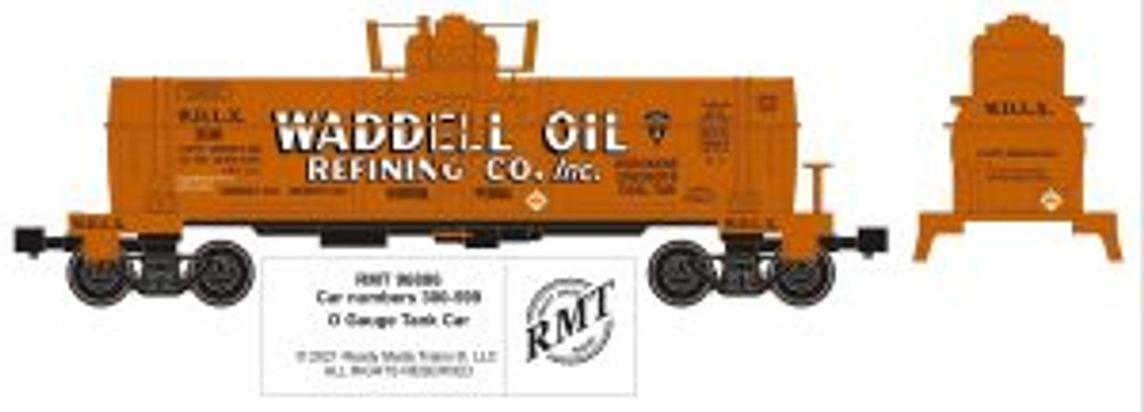 O Single Dome Tank Car Waddell Oil -- New in Stock