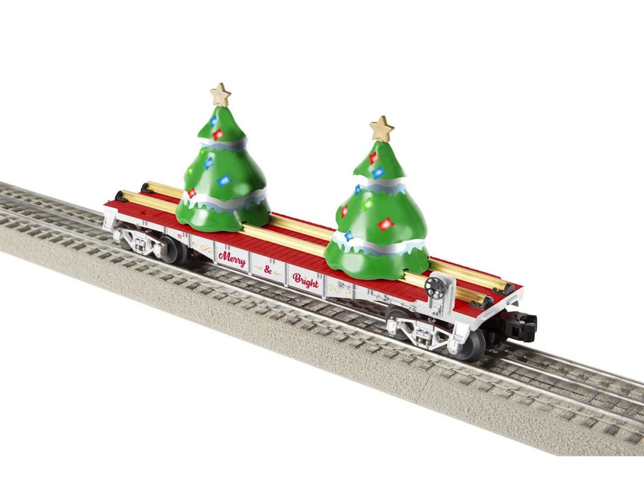 O RTR Snow Covered Christmas Tree Flatcar