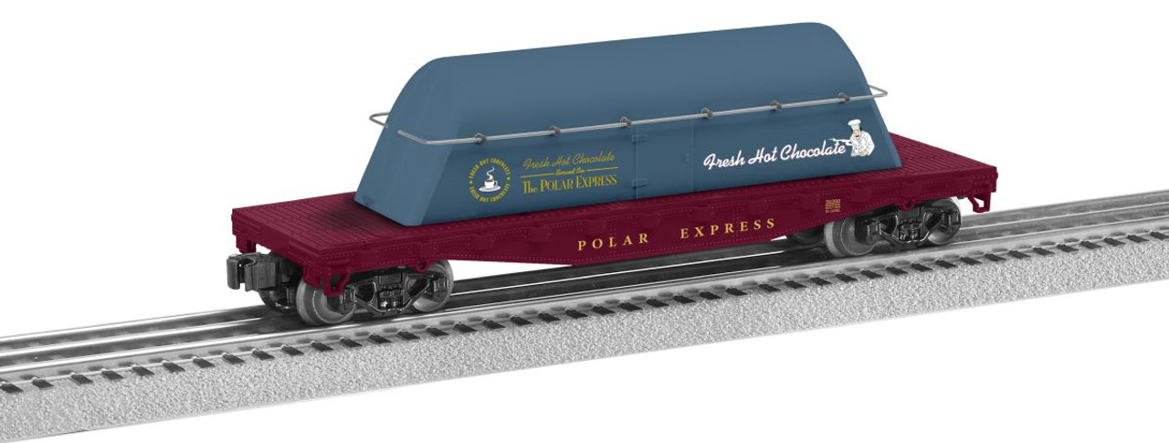 O RTR Polar Express Flatcar w/Hot Cocoa Container