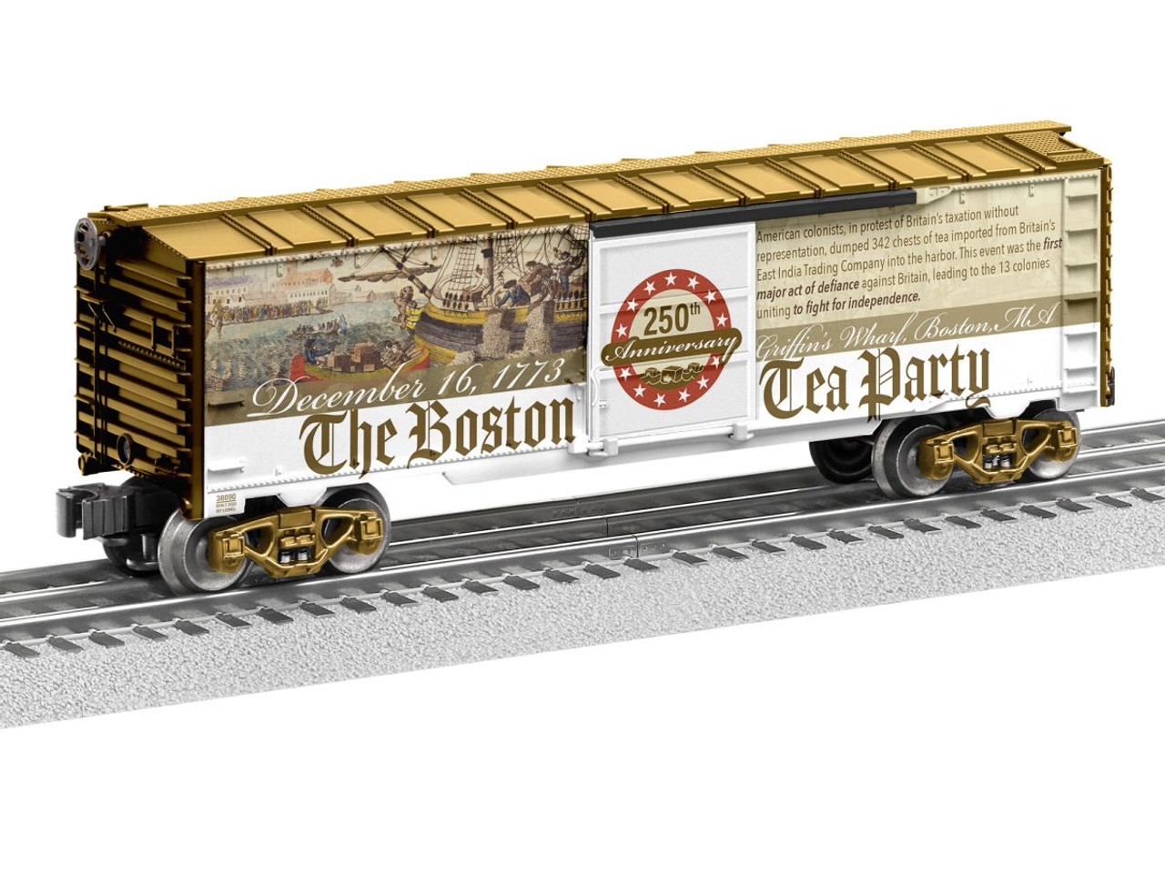 O RTR USA American History Boston Tea Party Boxcar (Made in