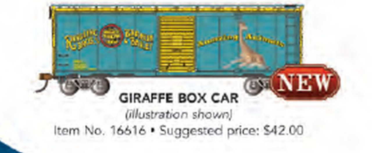 HO RINGLING GIRAFFE BOX CAR