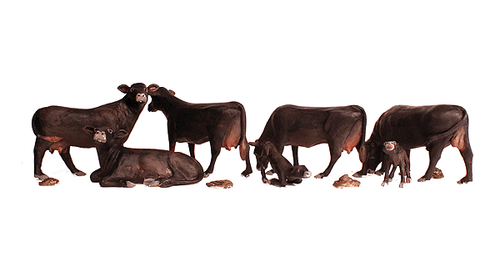 Black Angus Cows - Scenic Accents(R) -- pkg(7)