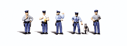 Scenic Accents(R) Figures -- Policement & Canine Cop pkg(6)