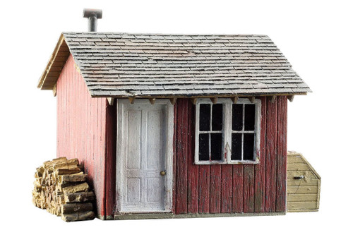 Work Shed - Built-&-Ready(R) Landmark Structures(R) -- Assembled - 1 1/4 x 1 1/16 x 1&quot;  3.17 x 2.69 x 2.54cm