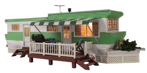 Grillin' & Chillin' Trailer with Lights - Built-&-Ready(R) Landmark Structure( -- Assembled  3 3/32 x 1 17/32 x 1 7/64&quot;  7.