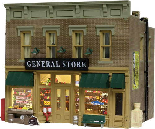 Lubener's General Store - Built-&-Ready Landmark Structures(R) -- Assembled - 4-7/8 x 3-5/8&quot;   11.3 x 9.2cm