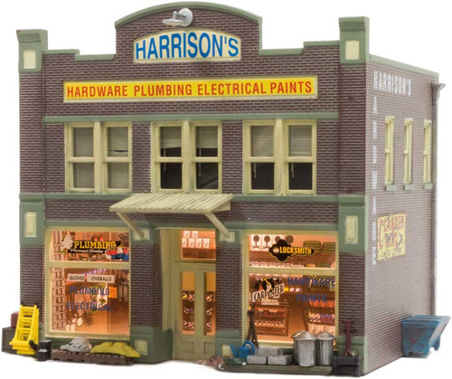 Harrison's Hardware - Built-&-Ready Landmark Structures(R) -- Assembled - 4-19/32 x 3-5/8 x 4-1/2&quot;  11.7 x 9.2 x 11.4cm