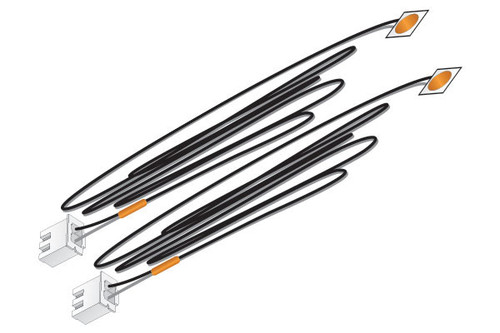 Stick-On LED pkg(2) - Just Plug Lighting System -- Orange