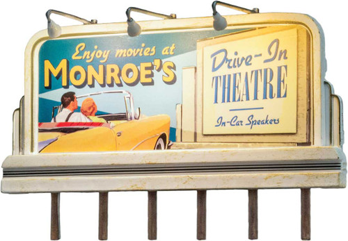 Lighted Billboard - Just Plug(R) -- Monroe's Drive-In