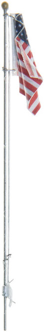 Flag Pole with U.S. Flag - Just Plug(TM) -- Small - 2-1/4&quot;  5.7cm Tall