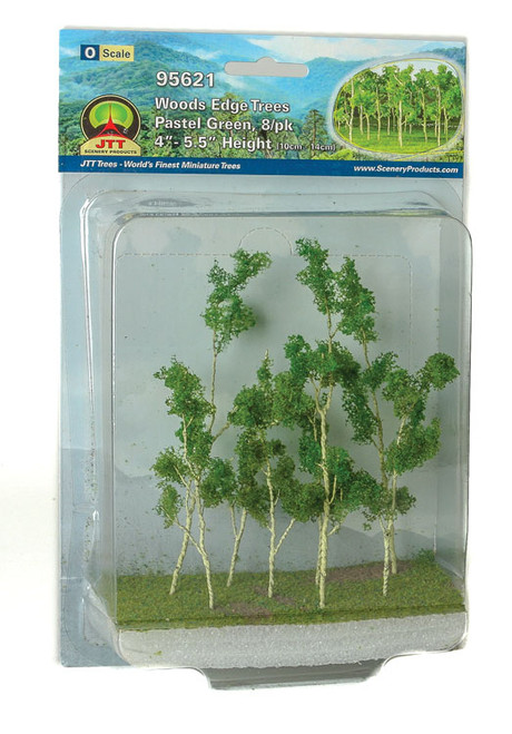 Woods Edge Trees -- Pastel Green 4 to 5-1/2&quot; pkg(8)