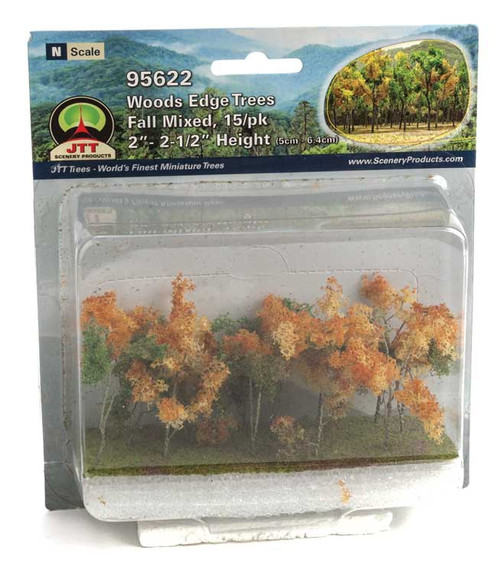 Woods Edge Trees -- Mixed Fall, 2 - 2-1/2&quot; Tall pkg(15)