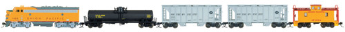 Diesel Freight Train-Only Set - Standard DC -- Union Pacific (Armour Yellow, gray)
