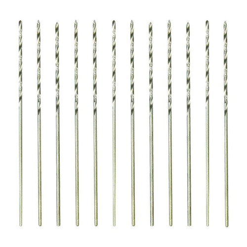 Fine High-Speed Twist Drill Bit - pkg(12) in Tube, Carded -- #75