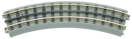 Real Trax Snap-Together Track w/Nickel Silver Rails -- O-31 Curved Section