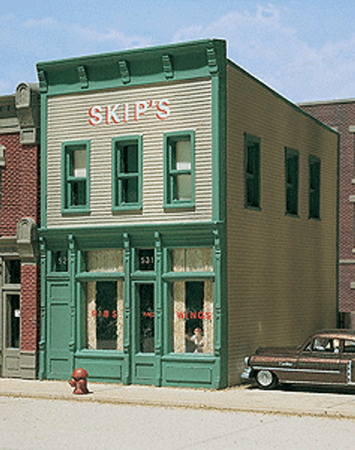 Skip's Chicken & Ribs - Kit - Woodland Scenics DPM Landmark Structures(R) -- 100 Series 2-3/4 x 4&quot;  7 x 10.2cm