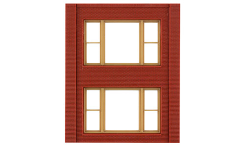 Modular Building System(TM) -- Two-Story Wall Sections w/2 20th Century Windows - Kit